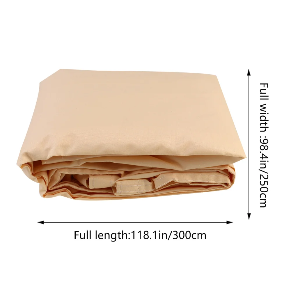 

3x3x3m Triangle Sun Shade Sail Polyester Canopy Waterproof UV Block for Garden Swimming Pool (Grey)