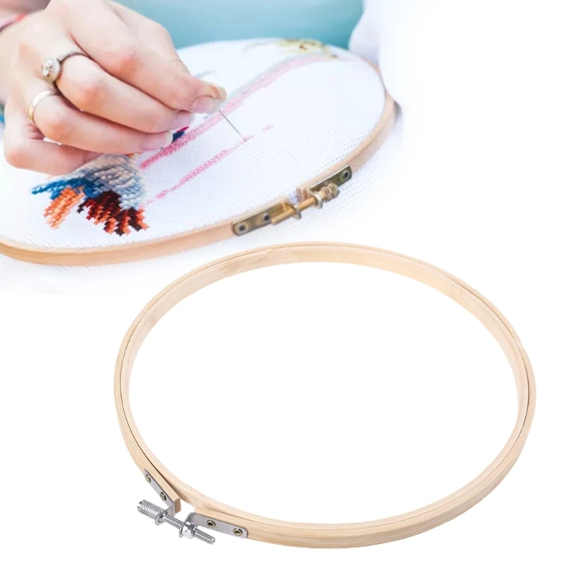

Embroidery Pen Punch Needle Kit with Embroidery Hoop Ring Big Eye Needle E56C