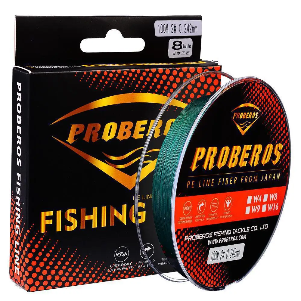 

Pe new Hot sale 8 share Red 100m 40lb-120lb Braided Carp Multifilamento Fishing Line accessories