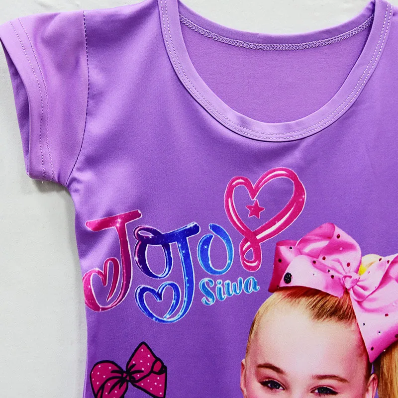 Платье для девочек siwa Детская летняя Повседневная Ночная рубашка фиолетового