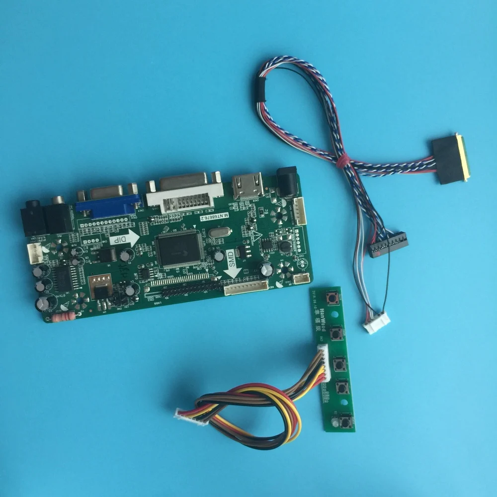 

Комплект для телефона, плата контроллера HDMI DVI VGA, экран 40pin LVDS M.NT68676 1366X768, светодиодный ЖК-монитор 13,3 дюйма