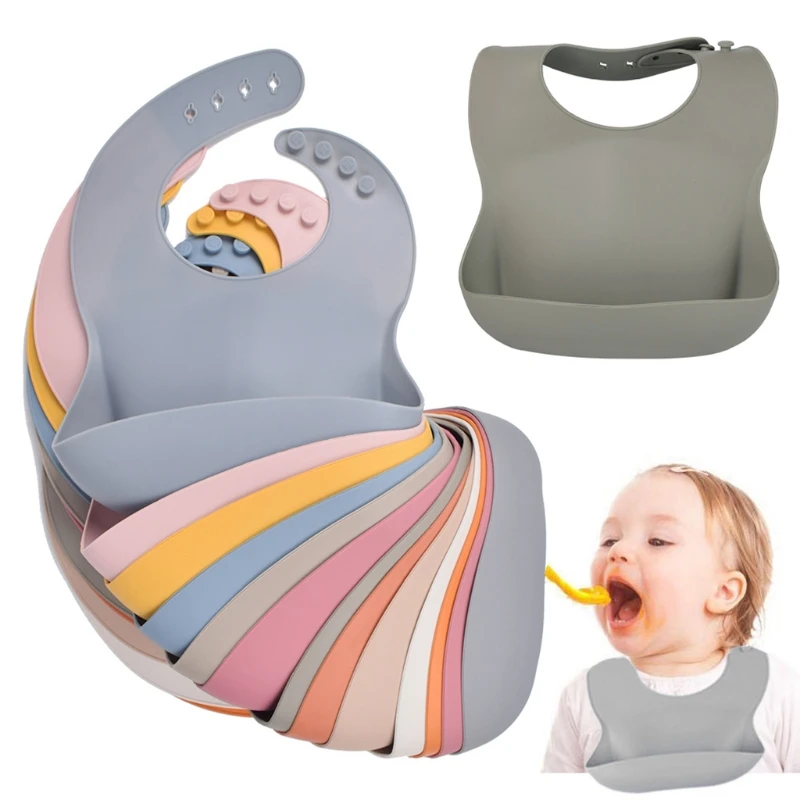 

Baby Silicone Plate Food Grade Safety Baby Feeding Essentials BPA Free for Kids Toddlers First Stage Self Feeding 5 PCS J60B