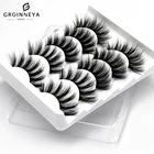 Накладные ресницы из норки, 5 пар, ресницы из искусственной норки, эффектные объемные ресницы, накладные ресницы для наращивания