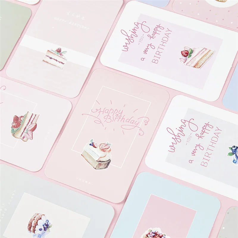 

30 Pcs/Set Creative Happy Birthday to You Postcard DIY Greeting Cards Birthday Letter Gift Card Message Card