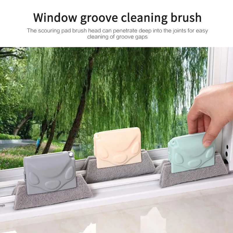 Окно паз чистки оконные шторы в простом стиле из плотной ткани щетка для очистки