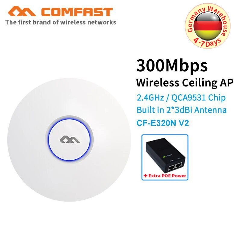 COMFAST 300 Мбит/с 802.11b/g/n беспроводной Стандартный wifi маршрутизатор настенный