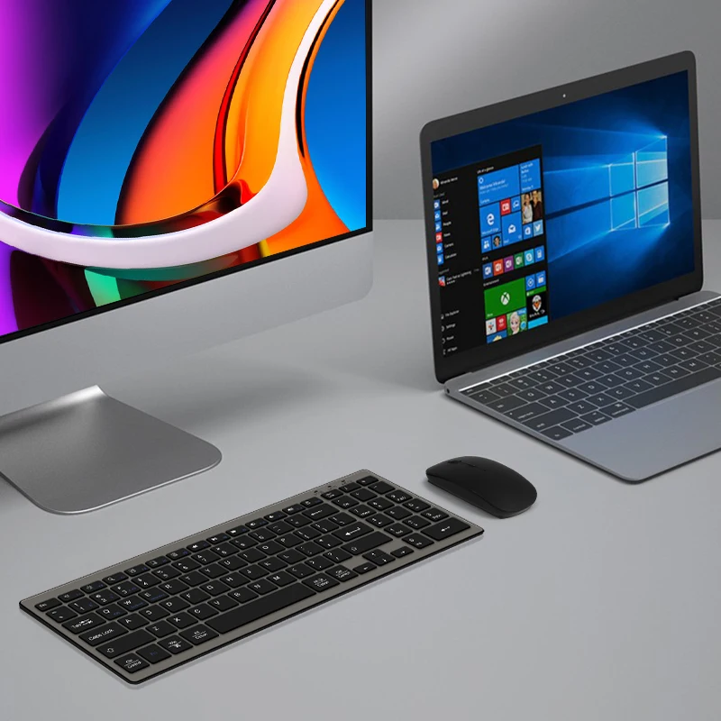 Клавиатура AJIUYU с Bluetooth для Apple iMac Mac MacBook Air Pro ноутбук iPad планшет 2 4G беспроводная
