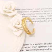 chereda romantic bohemia simple ring irregular adjustable ring for women gold plated unique women wedding rings jewelry gift