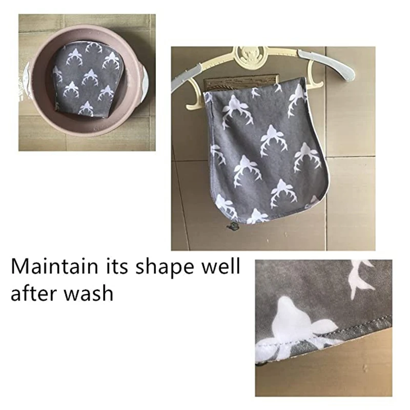 

4 Pcs Baby Burp Cloths Baby Burp Set Baby Bibs Curved Absorbent and Soft Baby Supplies