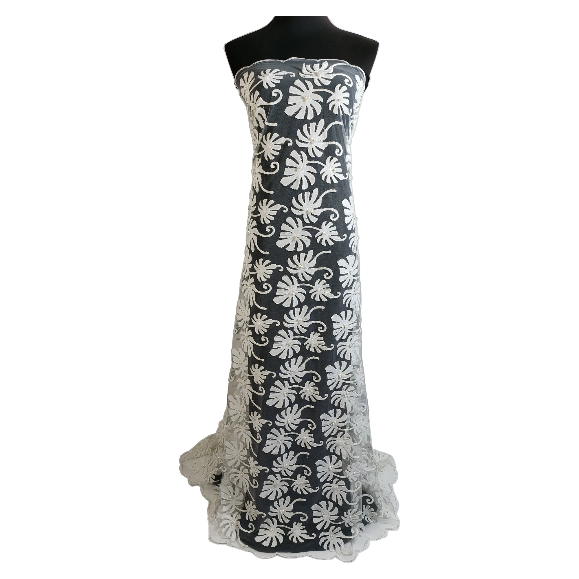 Африканский бархат кружево ткань Стразы Жемчуг Asoebi платье Королевский синий