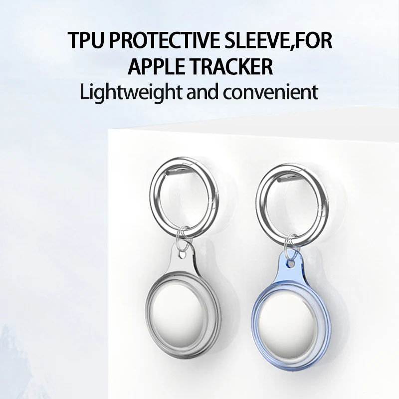 

Новый силиконовый защитный чехол для поиска ключей AirTag/отслеживания местоположения 2021 Защита от царапин и потери чехол с брелоком