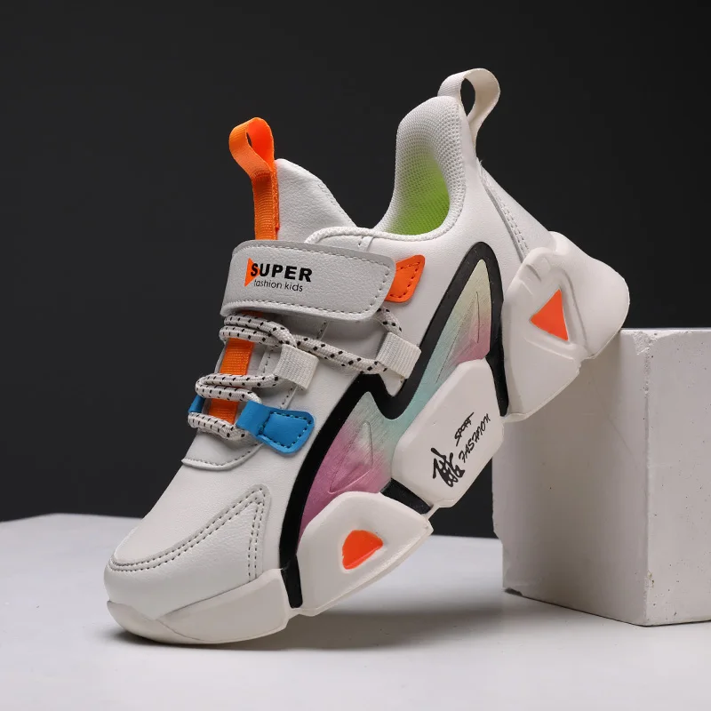 2021 Весенняя новая детская обувь кроссовки для мальчиков и девочек модная