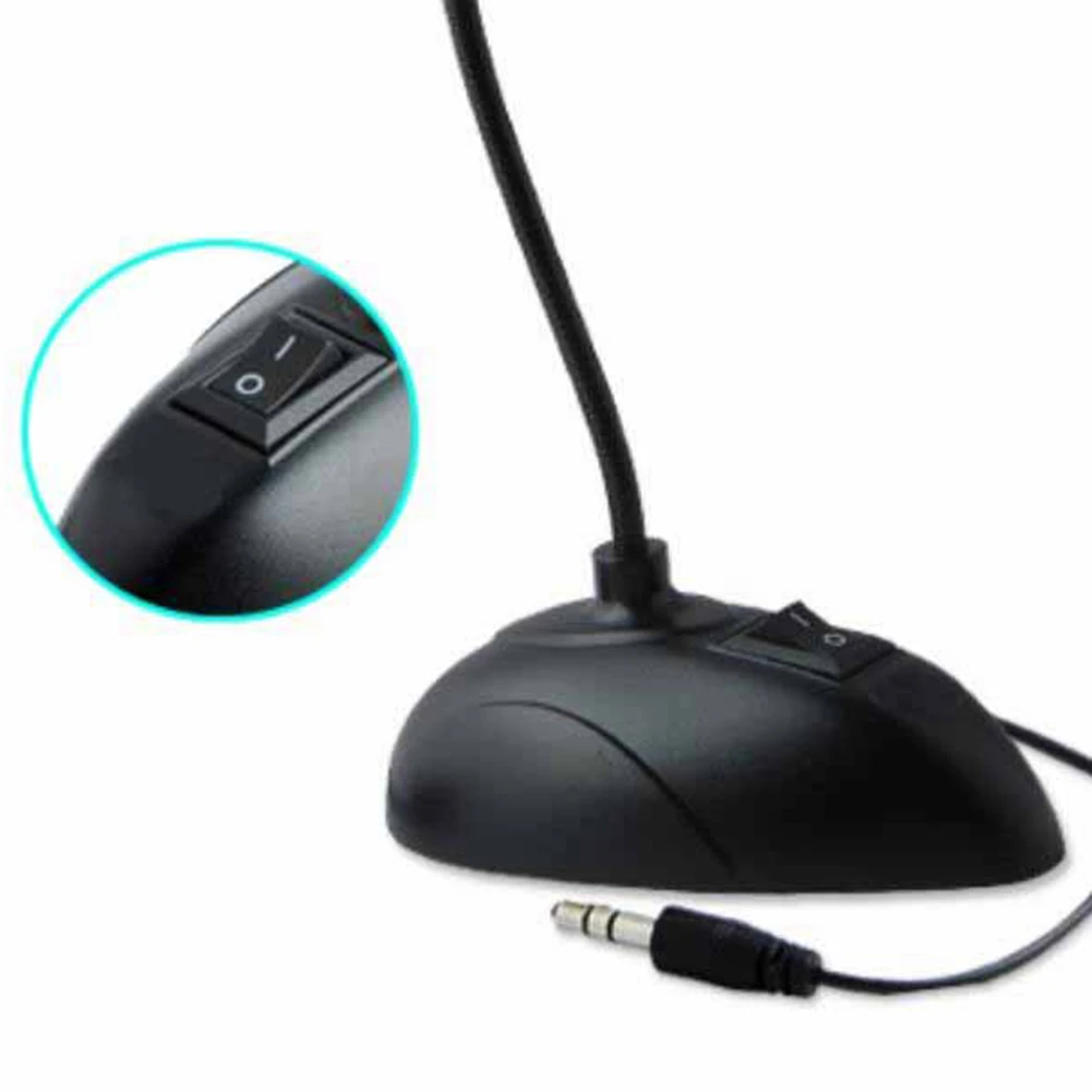 Регулируемая Настольная мини микрофон конференции Речь 3 5 мм Jack гусиная шея