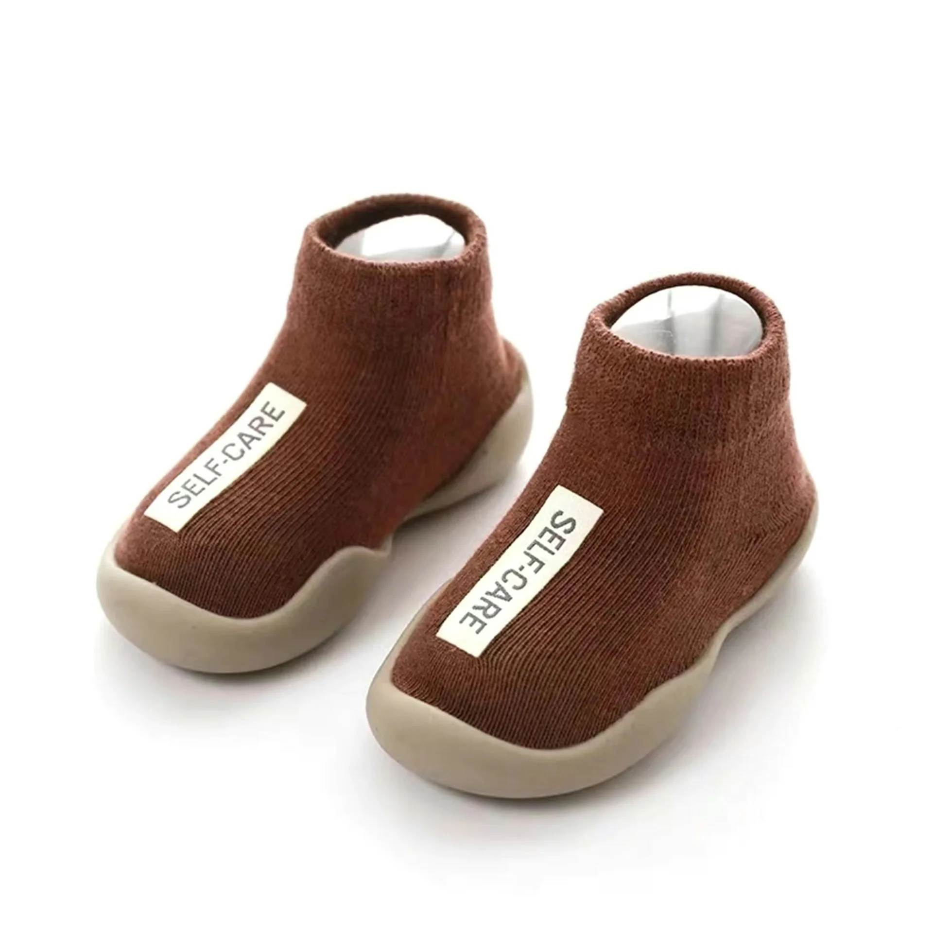 Children Anti-slip Shoes Newborn Baby Girl Cotton Non-slip Floor Socks Baby Boy Rubber Sole Cartoon Indoor Socks Infant Shoes