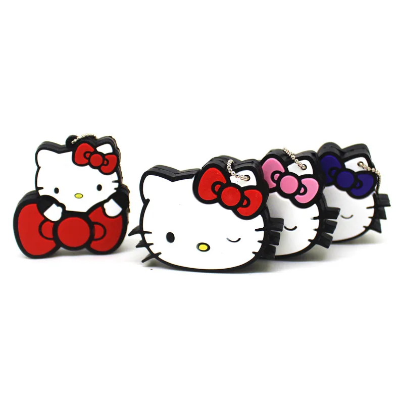 Милый USB флеш накопитель 4 ГБ 8 16 32 64 Kitty Cat карта памяти мультяшный 128 U диск|USB