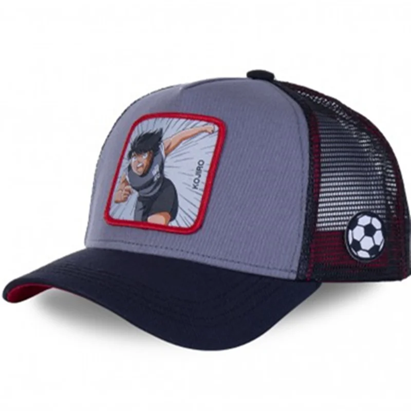 

New Brand Anime Captain Tsubasa Snapback Cotton Baseball Cap Men Women Hip Hop Dad Mesh Hat Trucker Hat Dropshipping