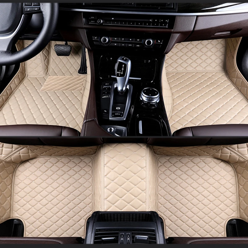 

Custom car floor mats for Jaguar XF XE I-PACE XJ XK XJL XJ6 XJ6L F-PACE F-TYPE Double foot mats car accessories