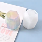 Шестигранный цветочный горшок, искусственная форма ручной работы для стола, коробка для хранения, держатель для ручек, коробки, форма для изготовления