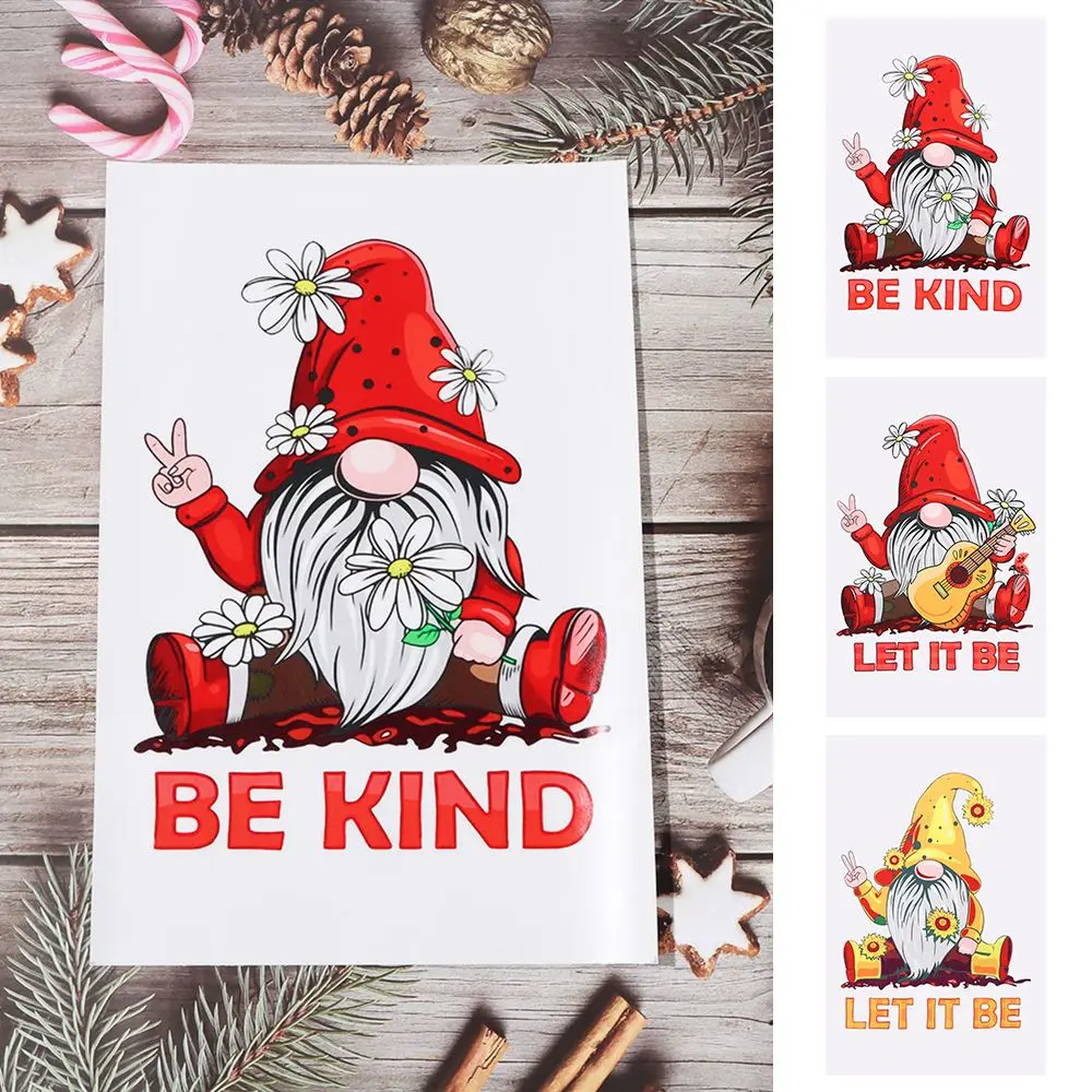 

Funny Decoration Christmas Home Car Window Decals Gnome Posters LET IT BE Dwarf Stickers