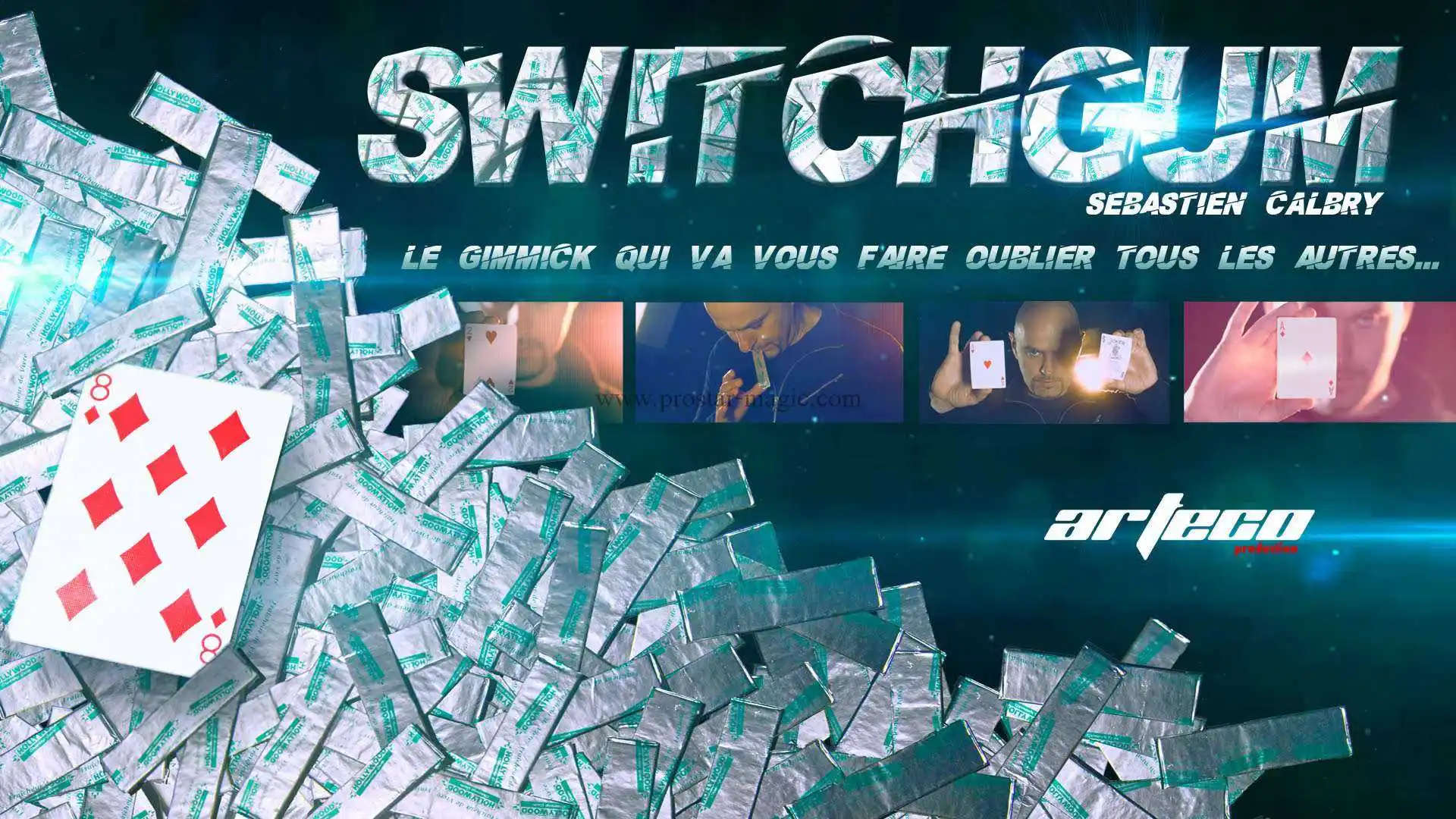 

Switch Gum by Sebastien Calbry Magic Instructions Magic trick