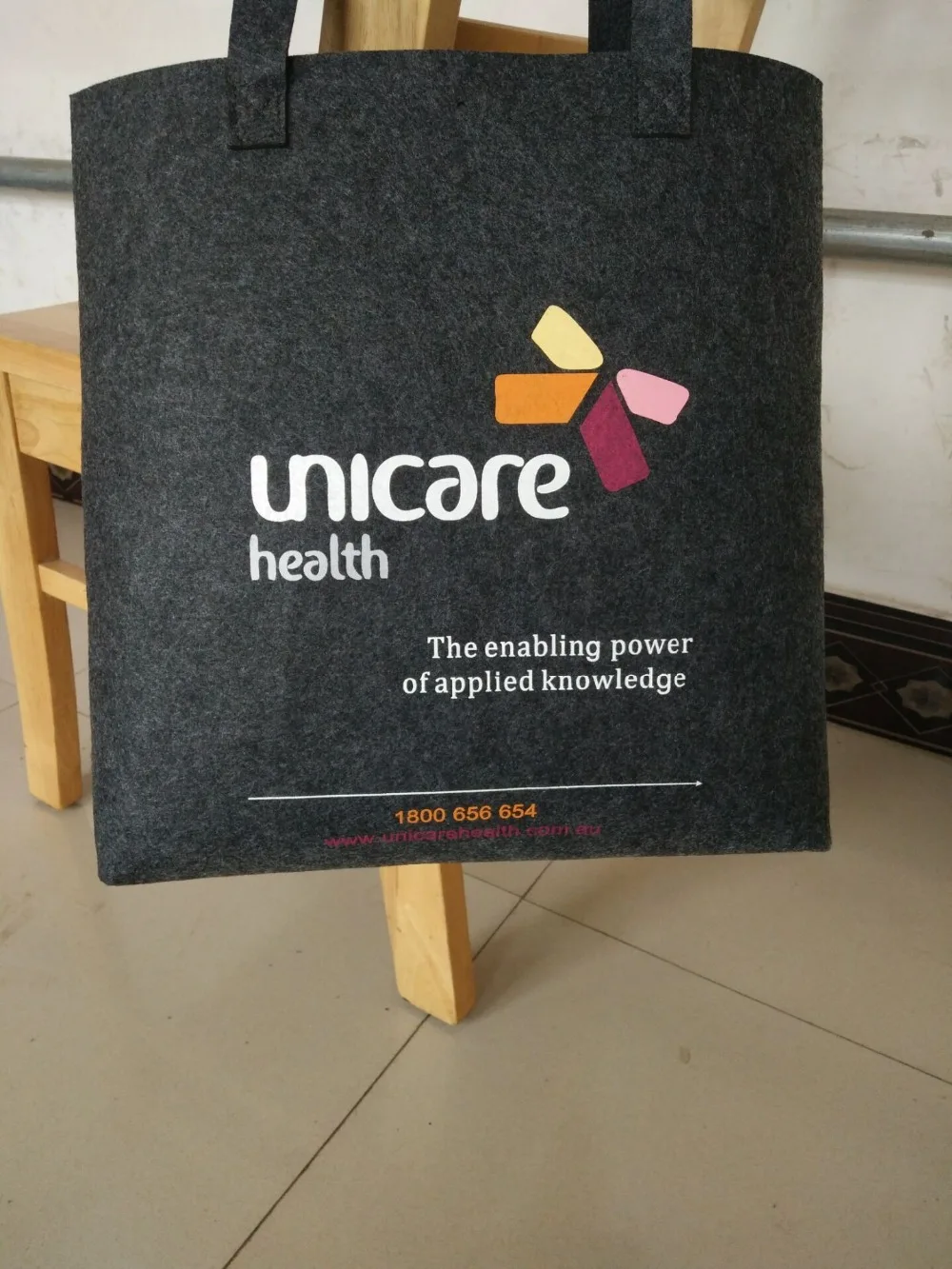 100 шт./лот, пустая серая фетровая сумка 35x45x15 см, Экологичная фетровая сумка для покупок, одноцветная Повседневная модная фетровая сумка для покупок