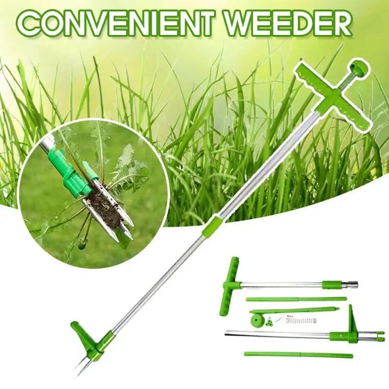 

Инструмент для удаления когтей и корней, прочный портативный рычаг для сада и газона, алюминиевый съемник для травы с длинной ручкой, для ул...