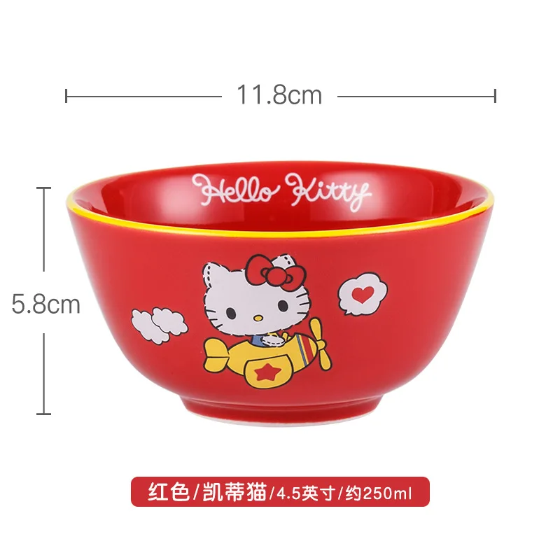 Sanrioed Mymelody HelloKittys Cinnamoroll LittleTwinStars Gudetama maru KEROPPI керамическая миска Милая мультяшная