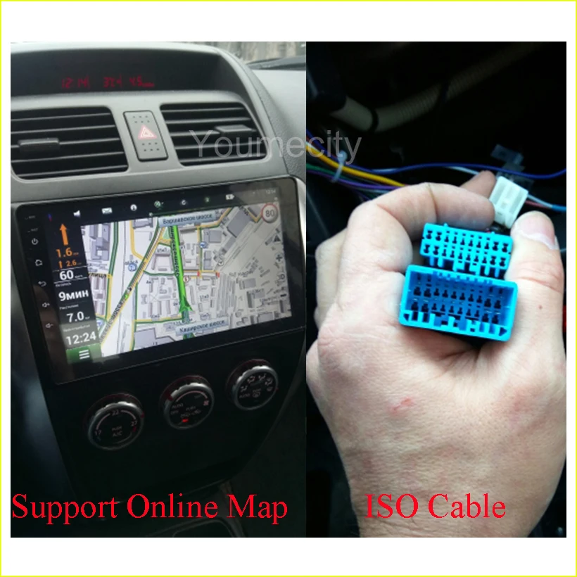 Youmecity Android 9 0 автомобильный DVD для Suzuki SX4 2007 2012 лет 2 DIN 3G/4G GPS Радио Видео