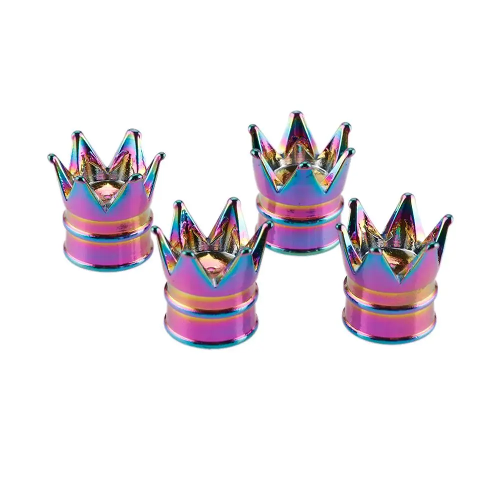 4 шт. алюминиевая крышка на стержень клапана шины красочная Корона колеса