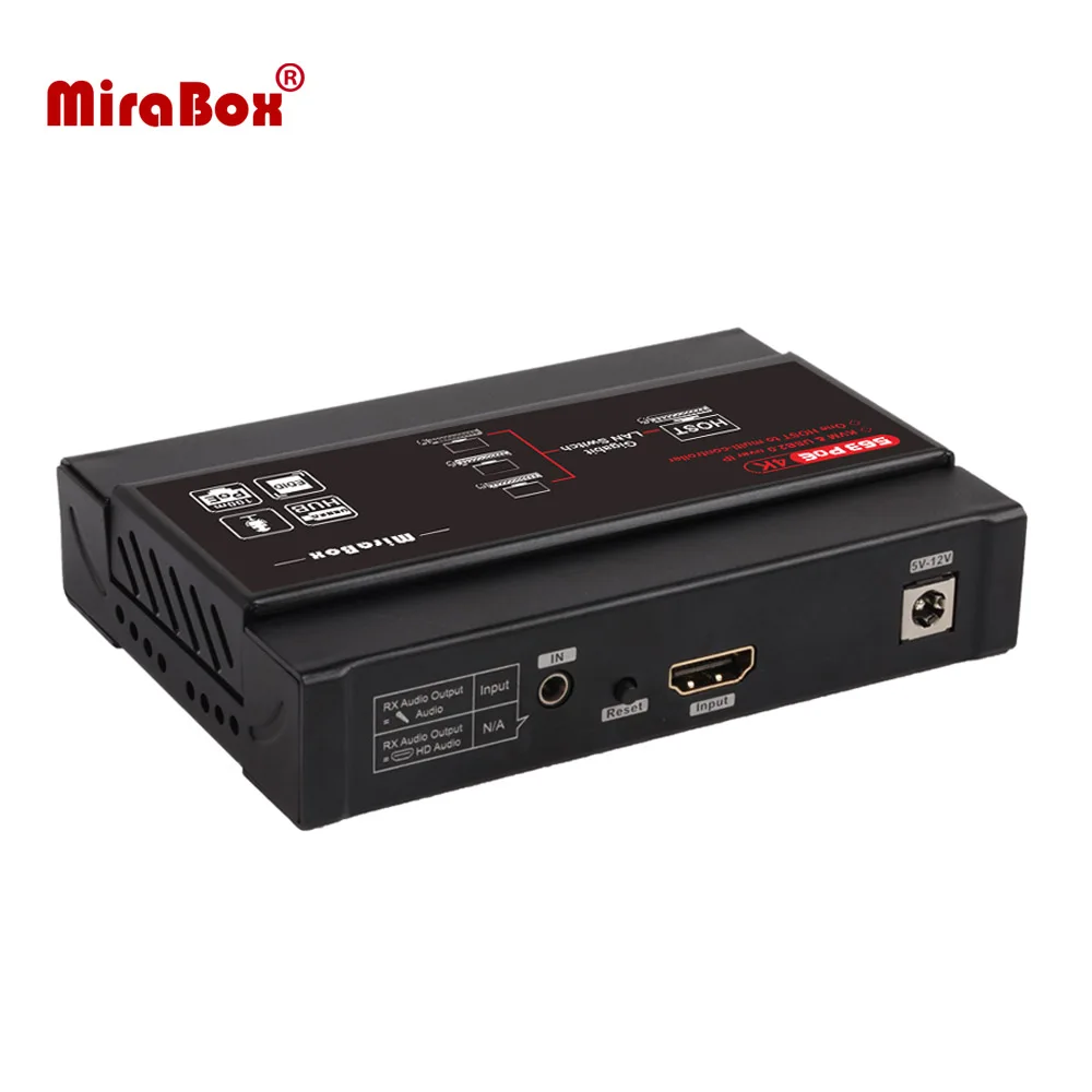 

Mirabox 100m PoE 4K KVM Extender HDMI Extender HDMI over IP Cat5e/6 for Classroom Office Control Center