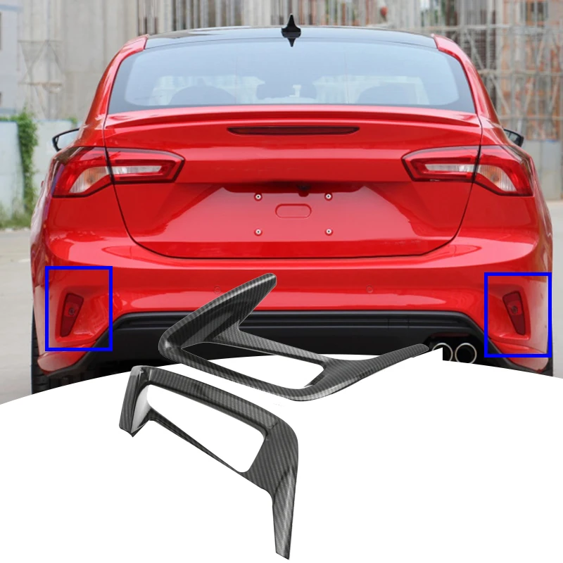 

2Pcs Rear Fog Light Lamp Frame Cover Trim for Ford Focus MK4 Sedan 2019-2020