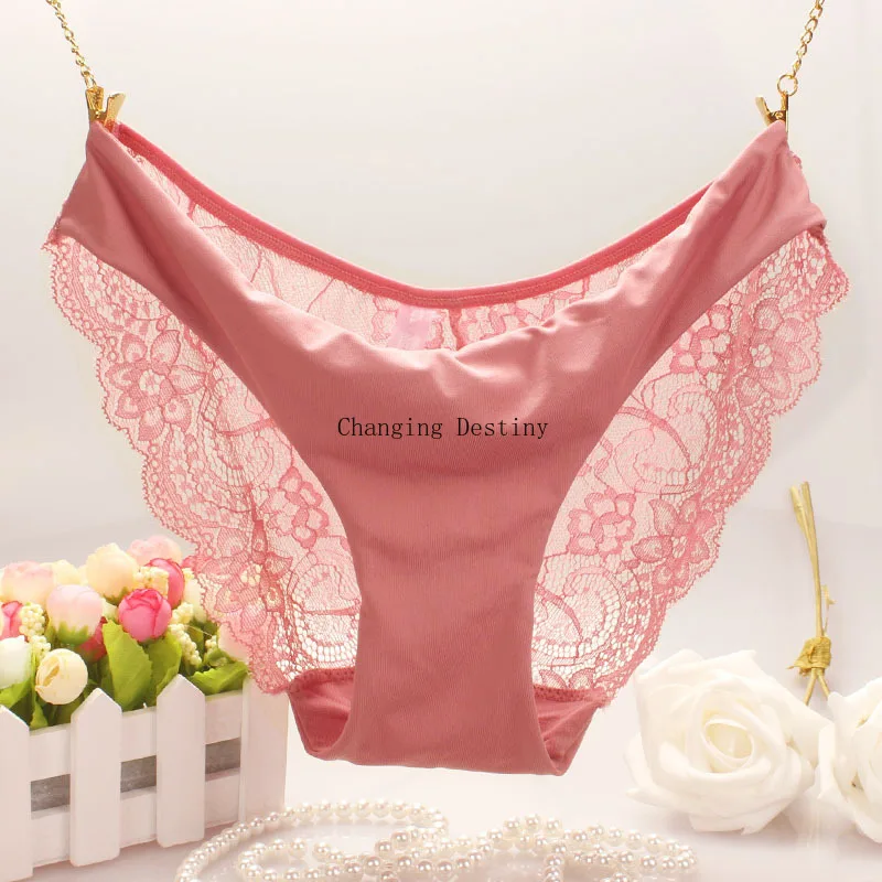 Женские кружевные сексуальные трусики ультра-тонкие прозрачные цветочные