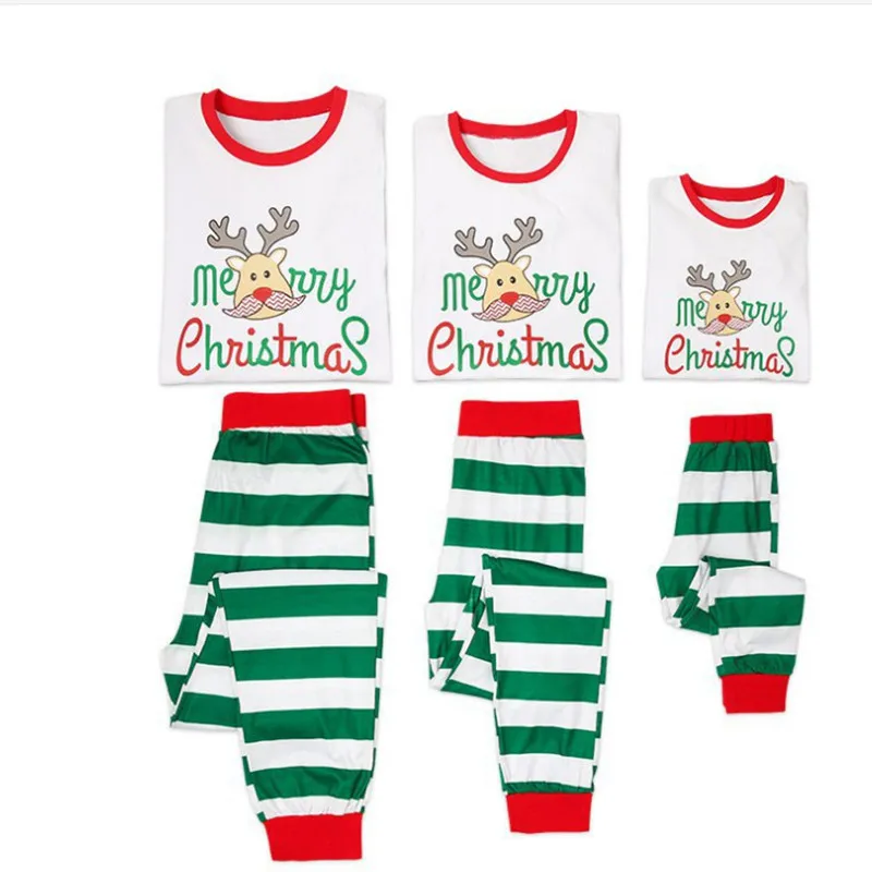 

Семейная пижама с длинным рукавом и принтом в полоску