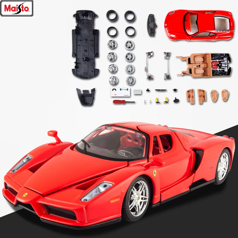 Maisto 1:24 Ferrari Enzo 8 стилей собранная модель Автомобиля из сплава сборная Игрушечная
