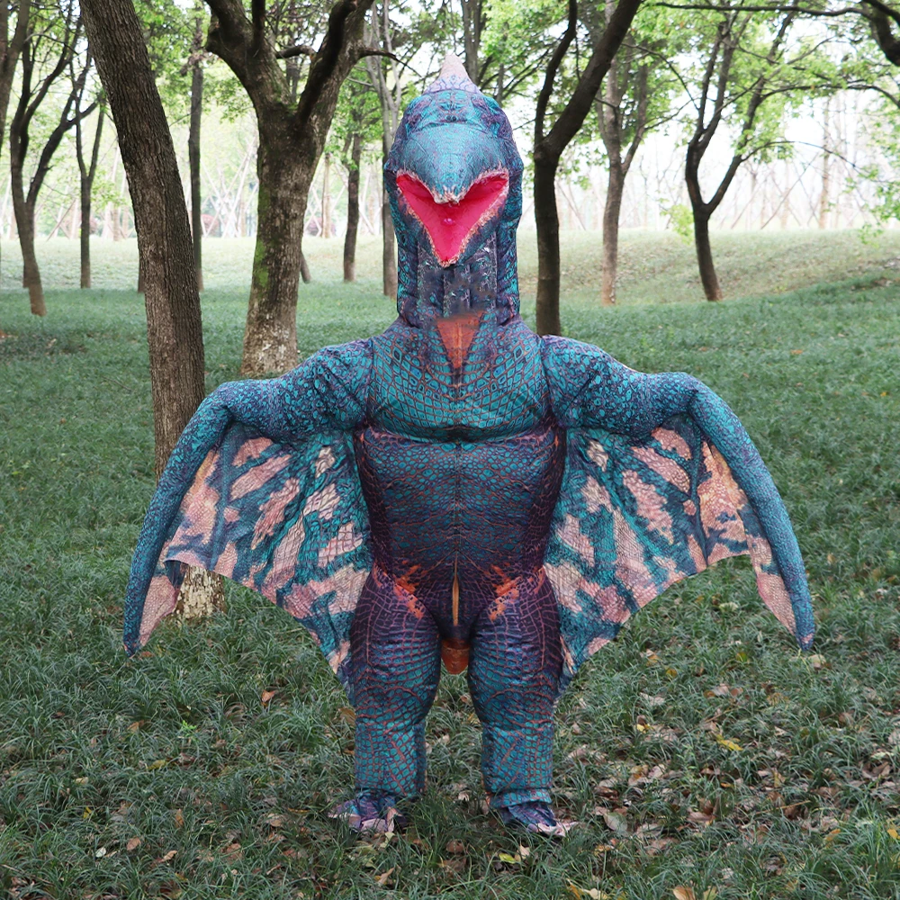 Динозавра T Rex надувной костюм птерозавры Пижама для детей и взрослых ролевых игр