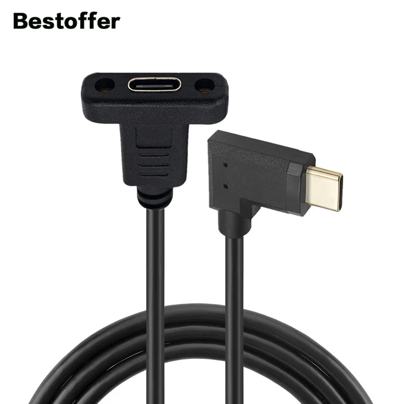 30 см 60 1 м 8 USB C Type-C Штекерный/Женский к женскому 10 Гбит/с удлинитель USB3.1 кабель для