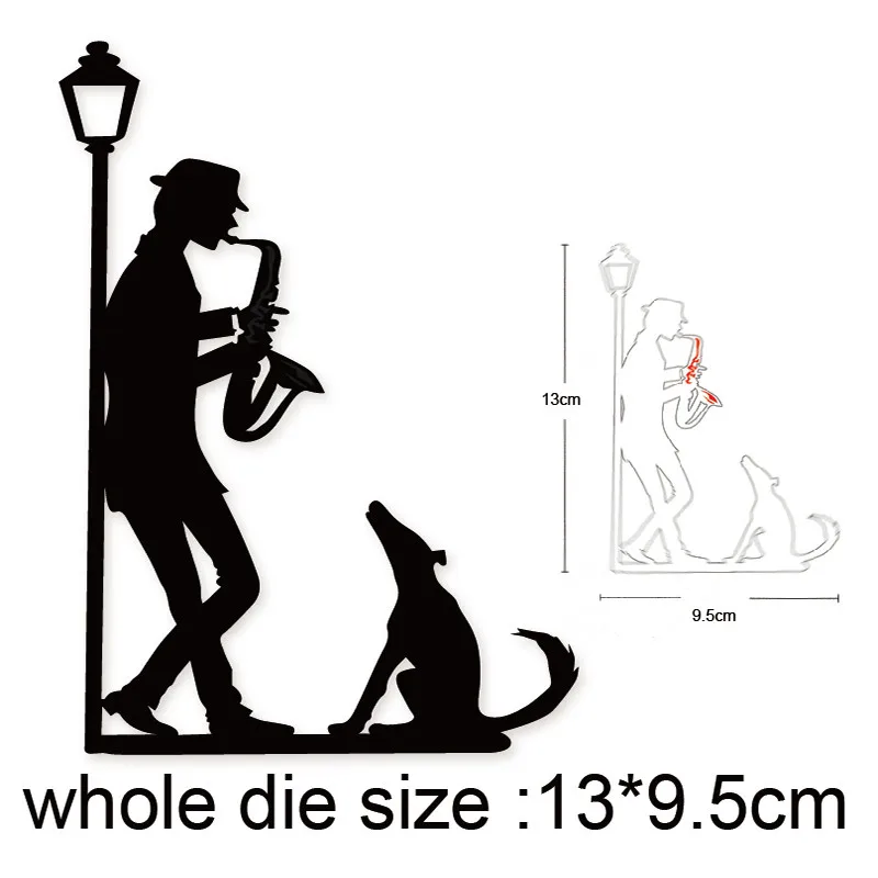 Формы для рукоделия уличный художник собака металлические Вырубные штампы форма