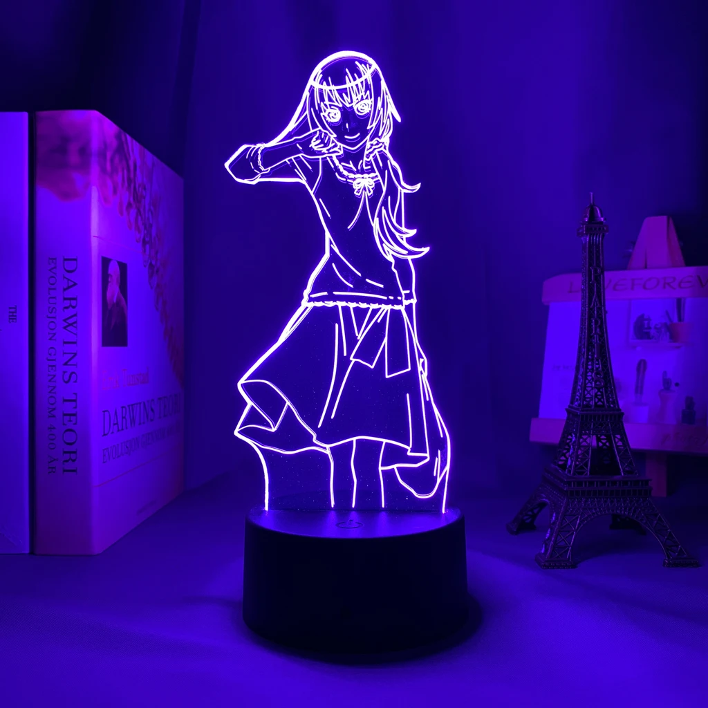 

Anime 3d Lamp Bakemonogatari for Bedroom Decor Nightlight Kids Birthday Gift Manga Gadget Bakemonogatari Led Night Light Bedside