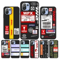 For Xiaomi Ultra Cases Hot DHL Express Label Phone Case Redmi Note Pro Lite 10T Pro Silicone Cover Capa