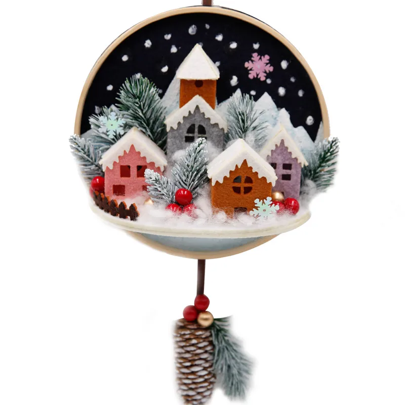 Рождественская тема войлочный Настенный декор ручная работа набор для валяния