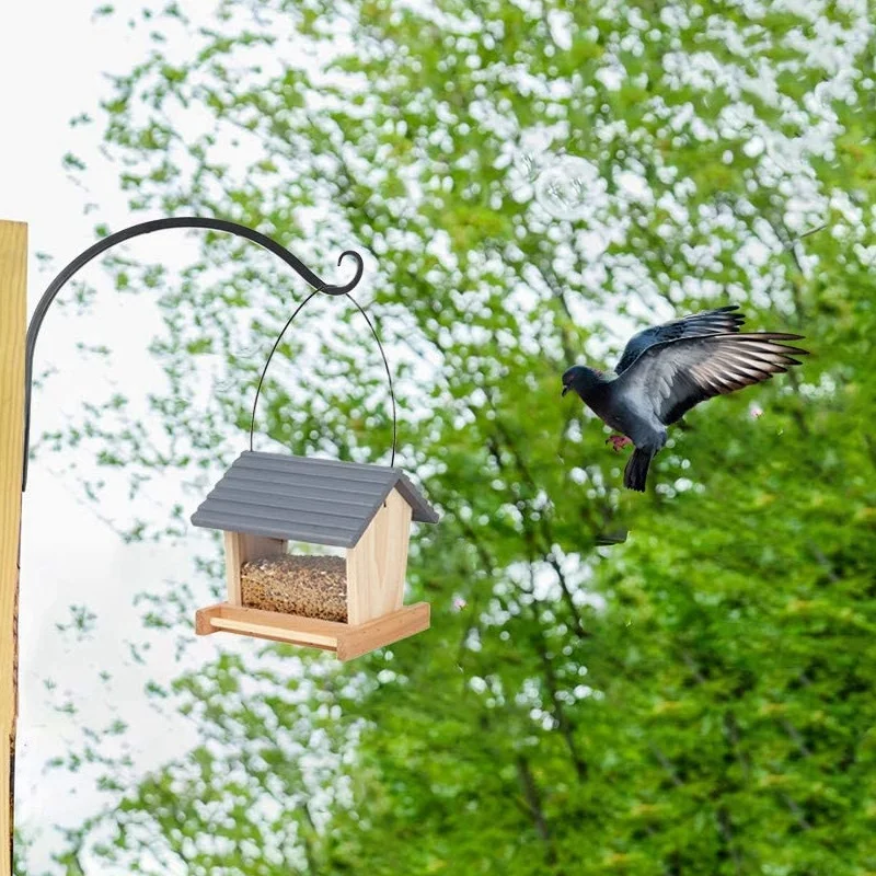 

Wall Hook Hanging Plant Bracket, Plant Hanger for Hanging Bird Feeders, Wind Chimes, Flower Baskets, 2 Pack, 14 Inch