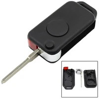 1 button remote flip car key shell for mercedes b enz w168 w124 w202 1984 2004
