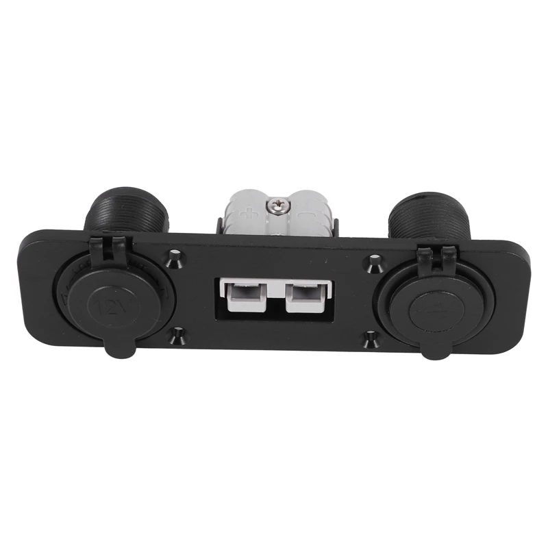 Flush Mount Anderson Plug Socket Double USB Charger Panel For Caravan Camper Boat Truck |