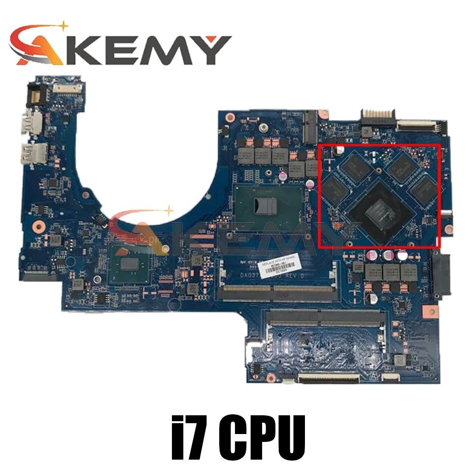 

Akemy 857389-601 857389-001 DAG37AMB8D0 G37A For HP 17-W HP17-AB Notebook Computer Motherboard I7 6700 GTX950M Test Ok Fast Ship