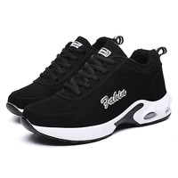 women casual sneaker air cushion running traveling athletics shoes breathable fashion lace up flatform jogging ladies footwear
