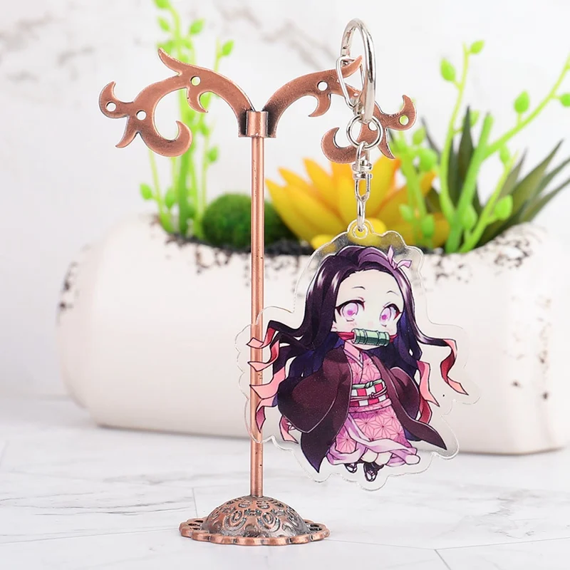 Аниме демон убийца: Kimetsu no Yaiba акриловый брелок для ключей Косплей Аниме Подарки