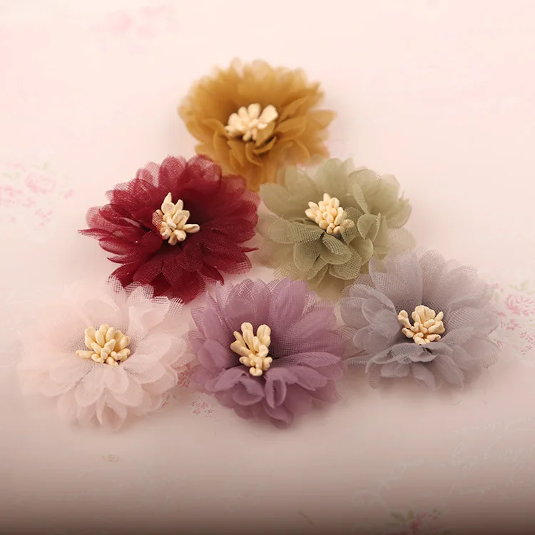 Корейская тканевая брошь ручной работы в виде цветка сумка ювелирное изделие