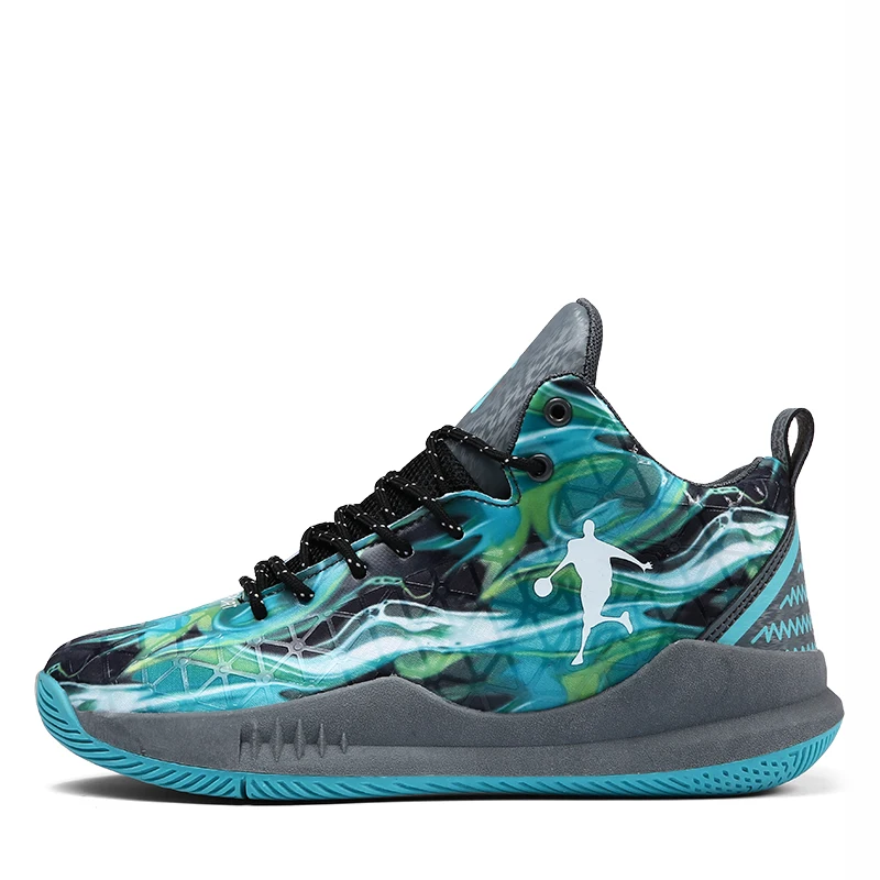 green Jordan баскетбольные кроссовки мужские спортивные кроссовки удобные дышащие Нескользящие уличные баскетбольные кроссовки Homme zapatillas hombre Jordan обувь - Цвет: green