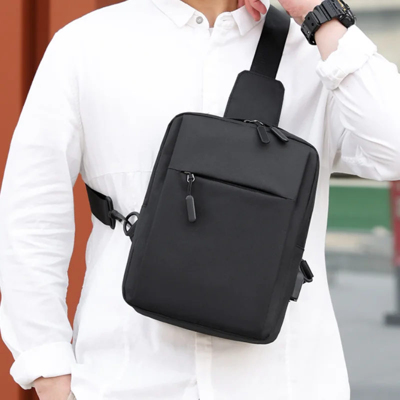 Fashion Boys Girls Shoulder Bag Children Minimalism Chest Bags Kids Handbag for Travel Large Capacity Multi-function