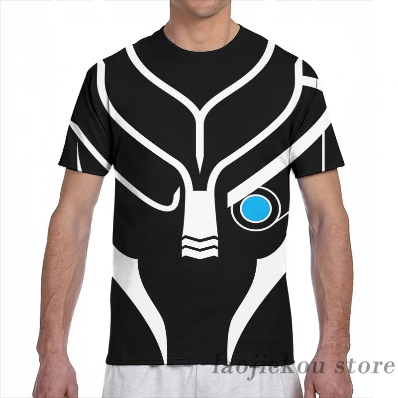 Футболка с принтом Масс-эффект для мужчин и женщин модная рубашка коротким